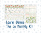 Kit 0295 - Laurel Denise The Jo Planner - Monthly Kit - September - Apple Harvest