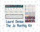 Kit 0304 - Laurel Denise The Jo Planner - Monthly Kit - November - Autumn In Bloom