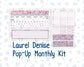 Kit 0204 - Laurel Denise Pop-Up - Monthly Kit - February - Valentines Garden