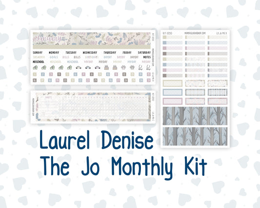 Kit 0250 - Laurel Denise The Jo Planner - Monthly Kit - Quiet January