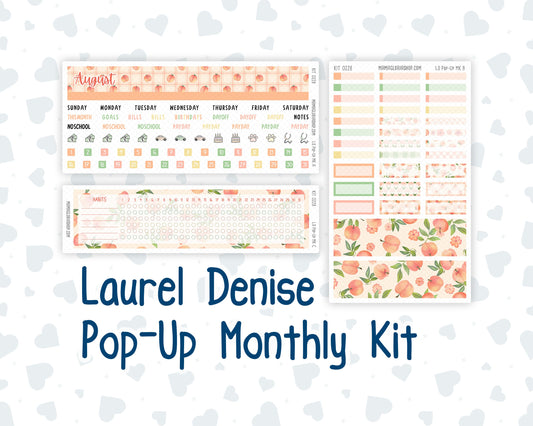 Kit 0228 - Laurel Denise Pop-Up - Monthly Kit - August - Just Peachy