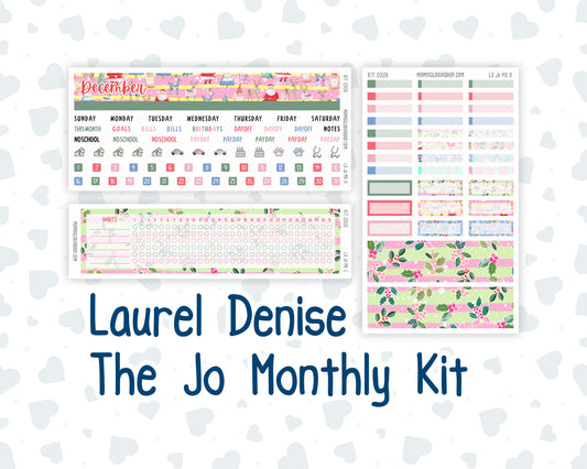 Kit 0306 - Laurel Denise The Jo Planner - Monthly Kit - December - Jolly Mischief