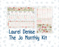 Kit 0308 - Laurel Denise The Jo Planner - Monthly Kit - December - Knit & Holly
