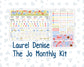 Kit 0269 - Laurel Denise The Jo Planner - Monthly Kit - June - Dolce Mare