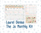 Kit 0259 - Laurel Denise The Jo Planner - Monthly Kit - March - Spring Garden Chores