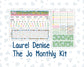 Kit 0267 - Laurel Denise The Jo Planner - Monthly Kit - May - Flowers For Mama