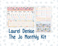 Kit 0270 - Laurel Denise The Jo Planner - Monthly Kit - June - Beachside Bliss