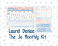 Kit 0305 - Laurel Denise The Jo Planner - Monthly Kit - December - Sugarplum Parade