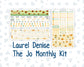 Kit 0277 - Laurel Denise The Jo Planner - Monthly Kit - August - Sunflower Drama Club