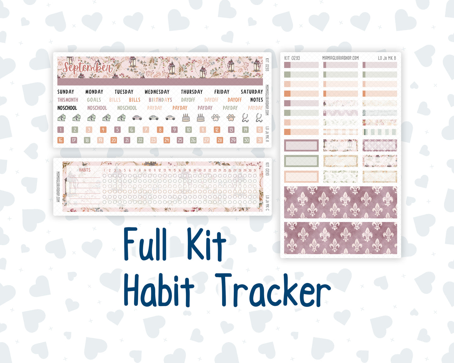Kit 0293 - Laurel Denise The Jo Planner - Monthly Kit - September - Fleur de Provence