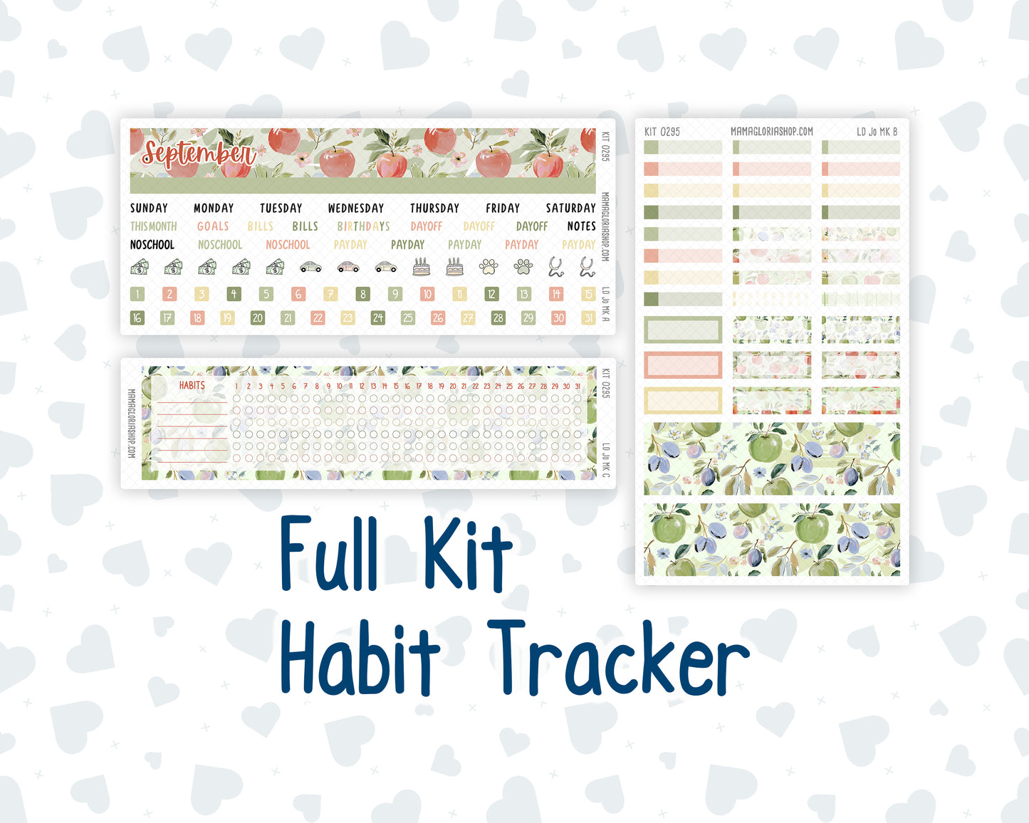Kit 0295 - Laurel Denise The Jo Planner - Monthly Kit - September - Apple Harvest