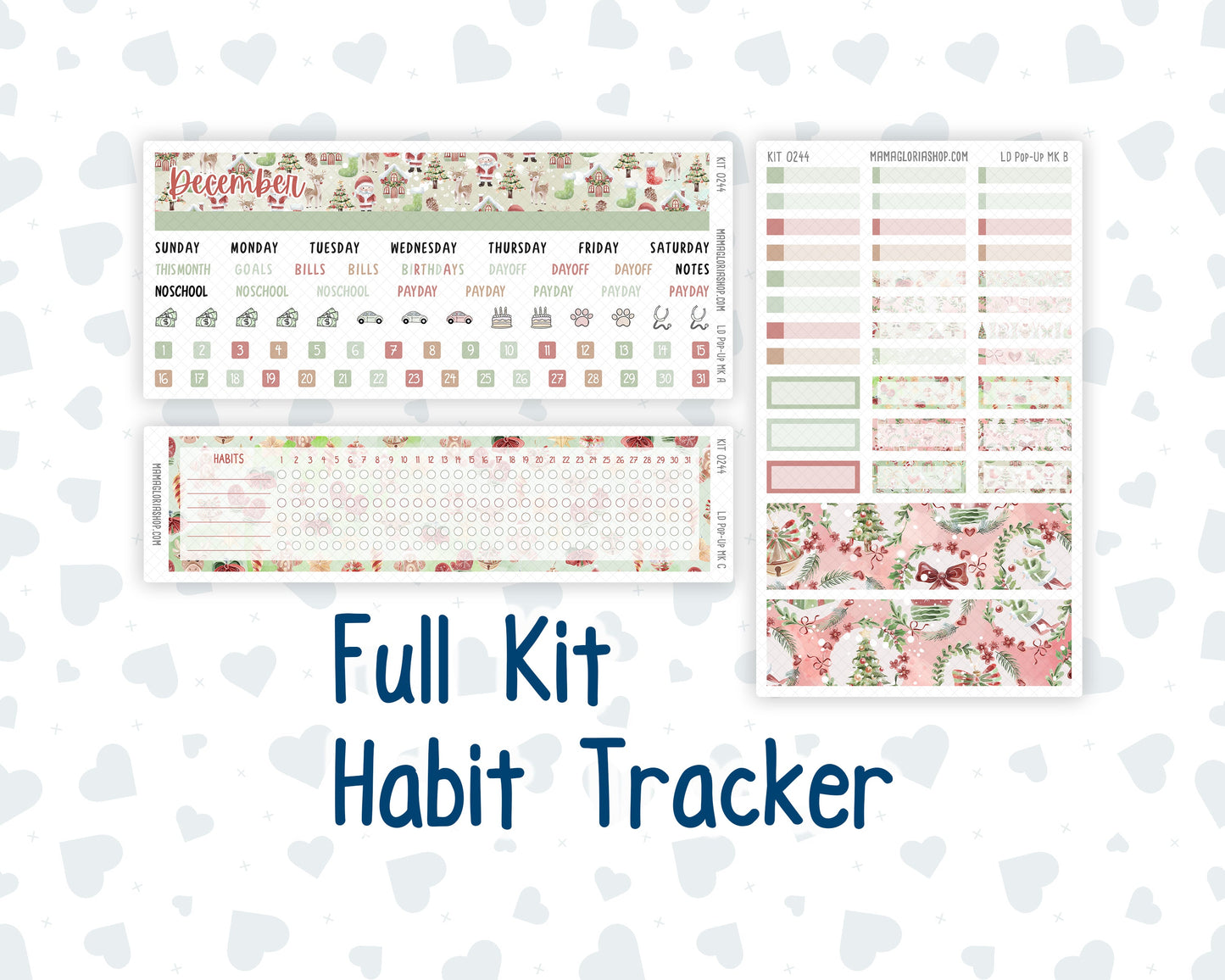 Kit 0244 - Laurel Denise Pop-Up - Monthly Kit - December - Santas Village