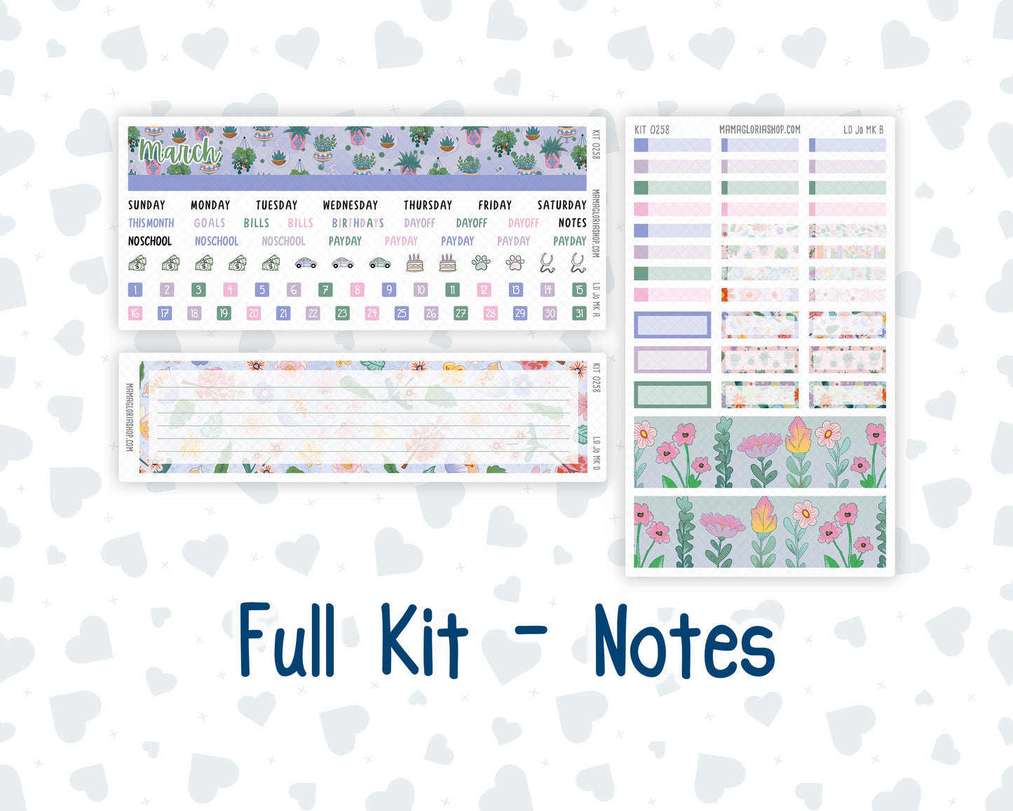 Kit 0258 - Laurel Denise The Jo Planner - Monthly Kit - March - Plant Therapy
