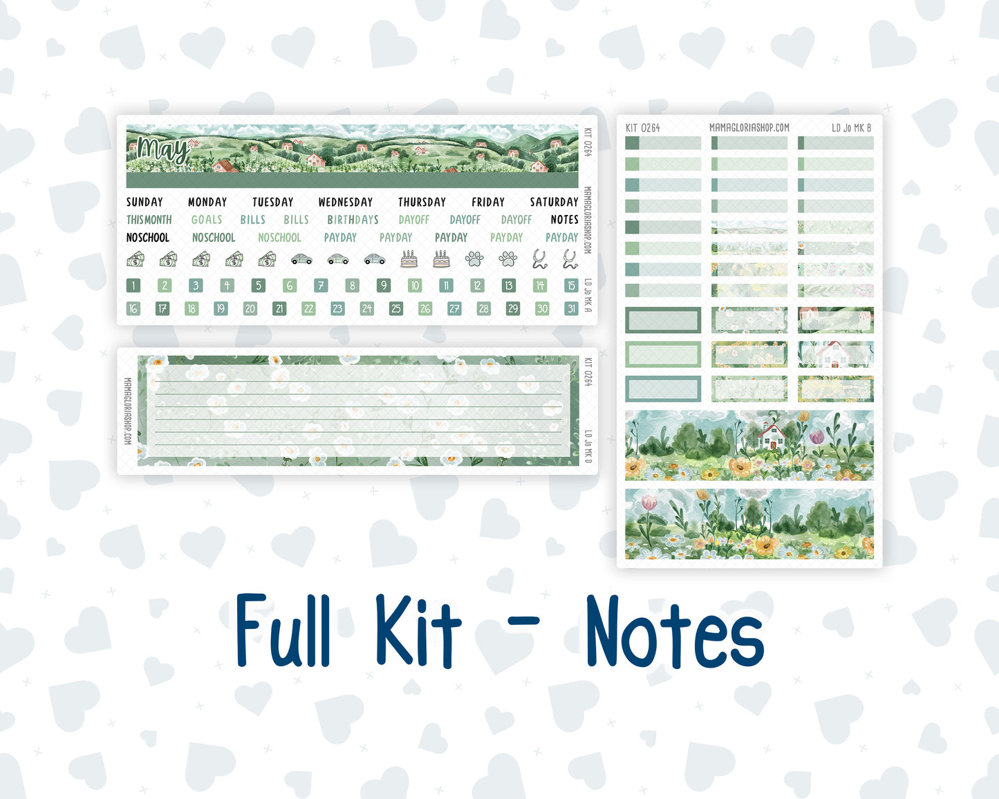 Kit 0264 - Laurel Denise The Jo Planner - Monthly Kit - May - Spring Walk