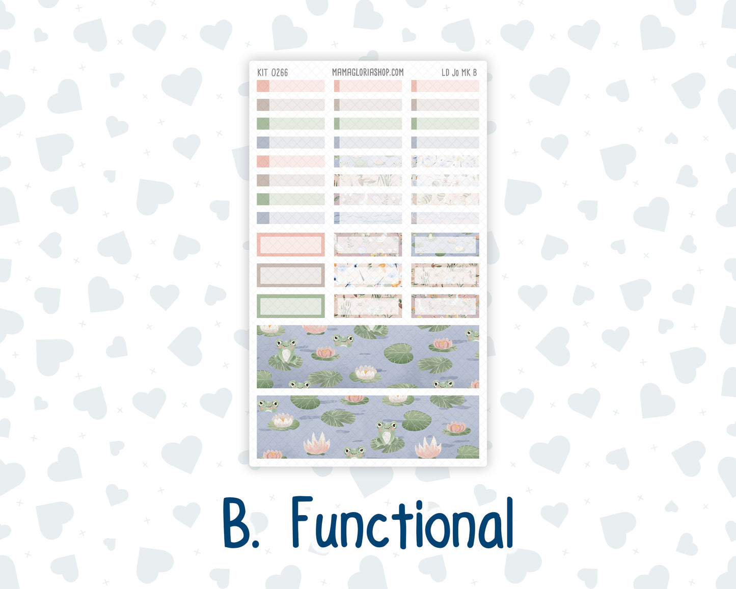 Kit 0266 - Laurel Denise The Jo Planner - Monthly Kit - May - Froggy Lake Picnic