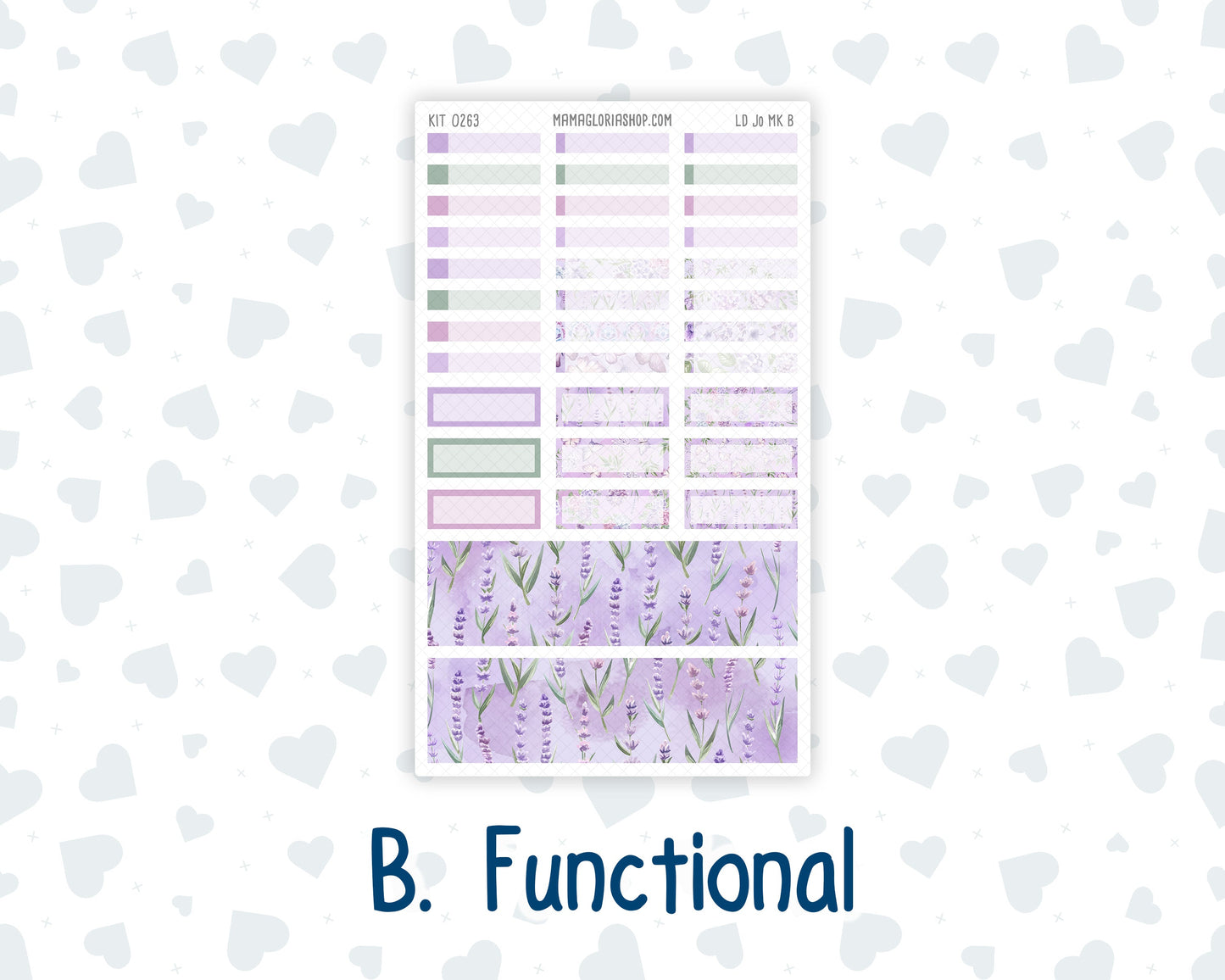 Kit 0263 - Laurel Denise The Jo Planner - Monthly Kit - April - Lavender Drift