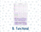 Kit 0263 - Laurel Denise The Jo Planner - Monthly Kit - April - Lavender Drift