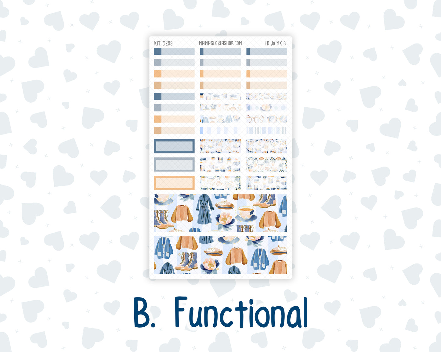 Kit 0299 - Laurel Denise The Jo Planner - Monthly Kit - October - Book Nook