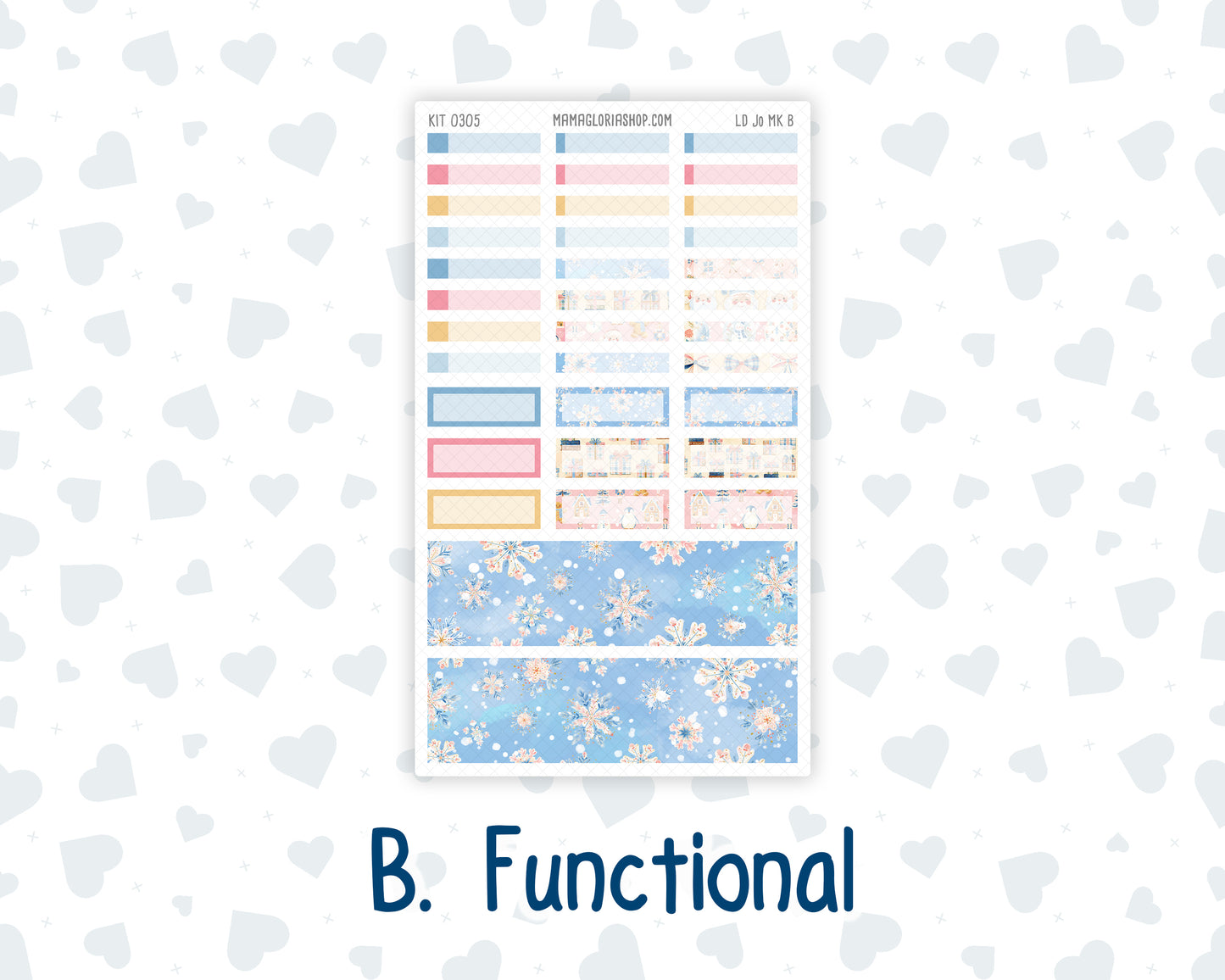 Kit 0305 - Laurel Denise The Jo Planner - Monthly Kit - December - Sugarplum Parade