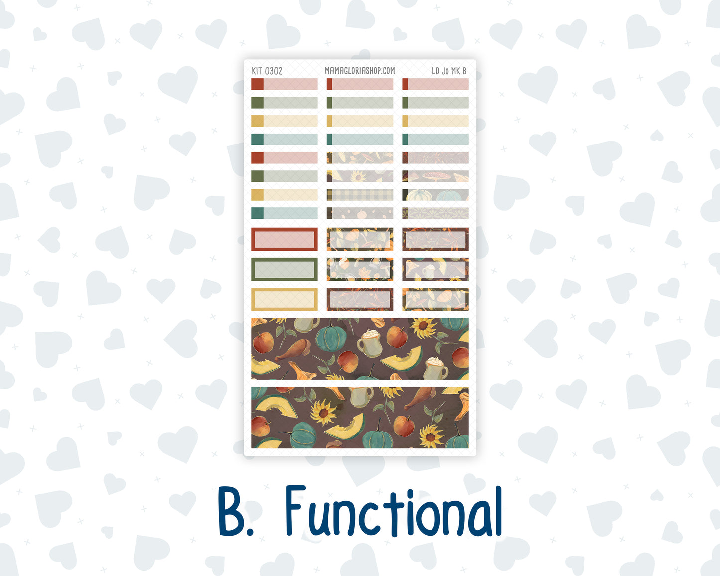 Kit 0302 - Laurel Denise The Jo Planner - Monthly Kit - November - Thankful Season