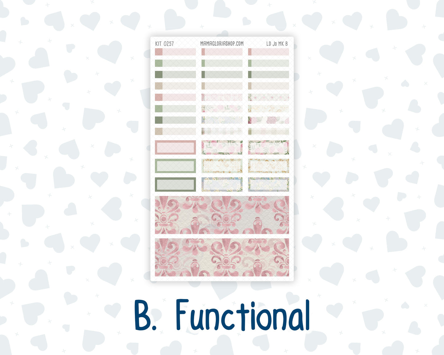 Kit 0257 - Laurel Denise The Jo Planner - Monthly Kit - March - Blush Garden