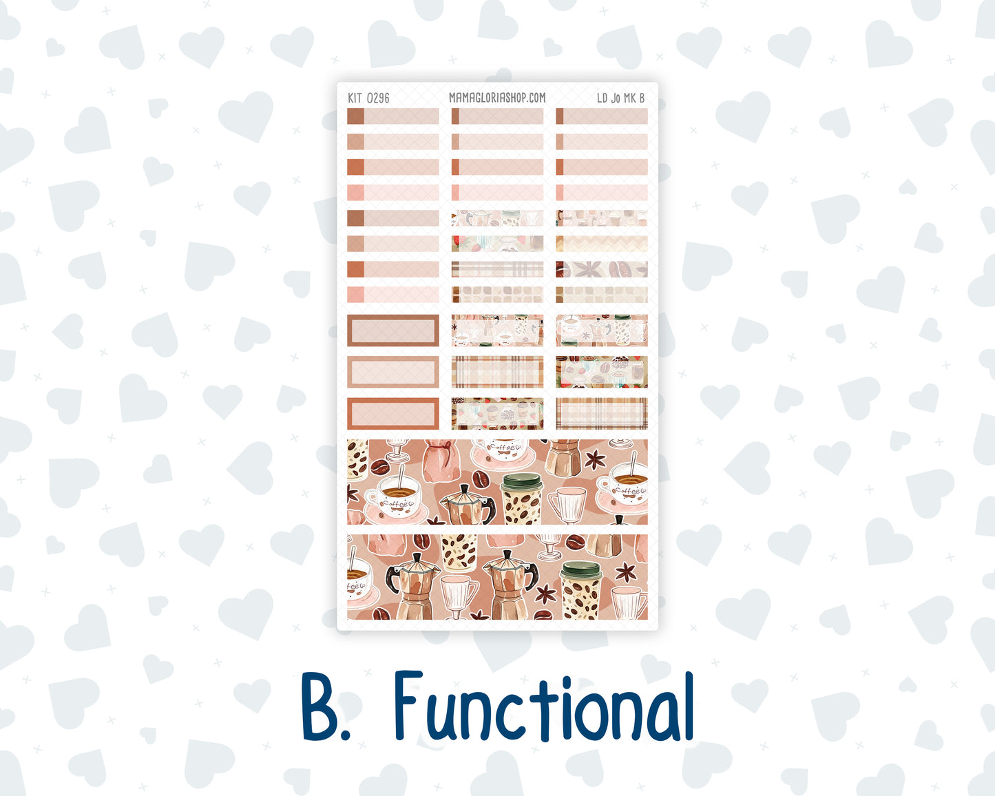 Kit 0296 - Laurel Denise The Jo Planner - Monthly Kit - September - Coffee Break