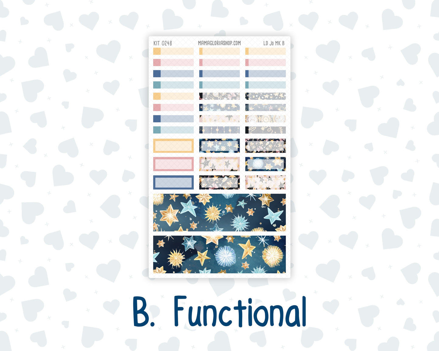 Kit 0248 - Laurel Denise The Jo Planner - Monthly Kit - January - Midnight Countdown