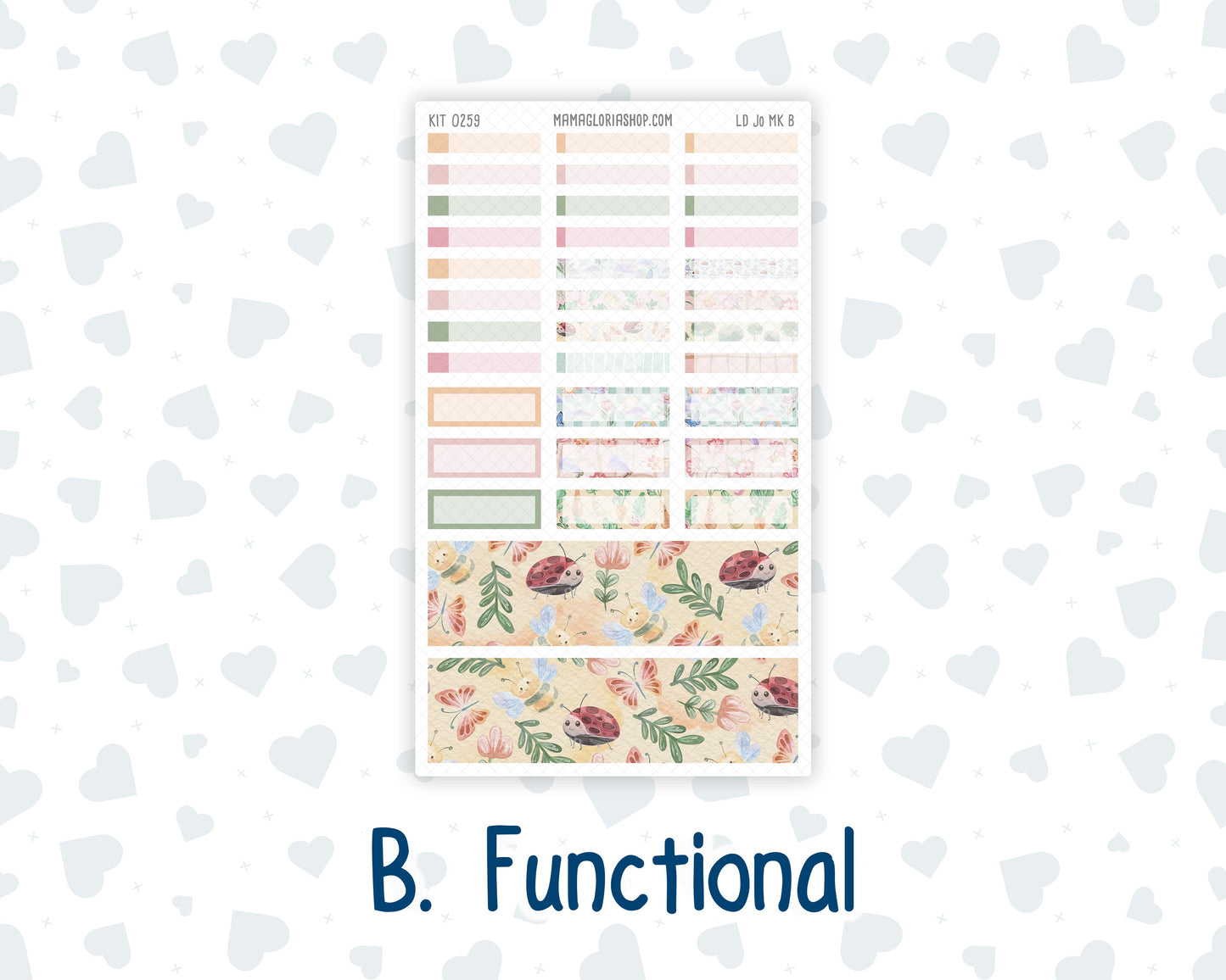 Kit 0259 - Laurel Denise The Jo Planner - Monthly Kit - March - Spring Garden Chores