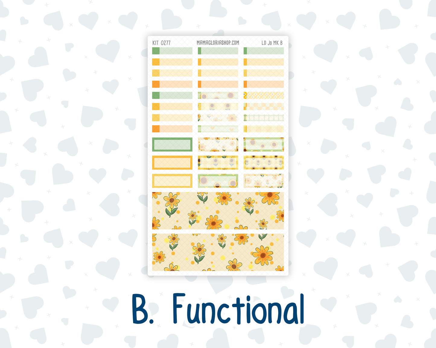 Kit 0277 - Laurel Denise The Jo Planner - Monthly Kit - August - Sunflower Drama Club