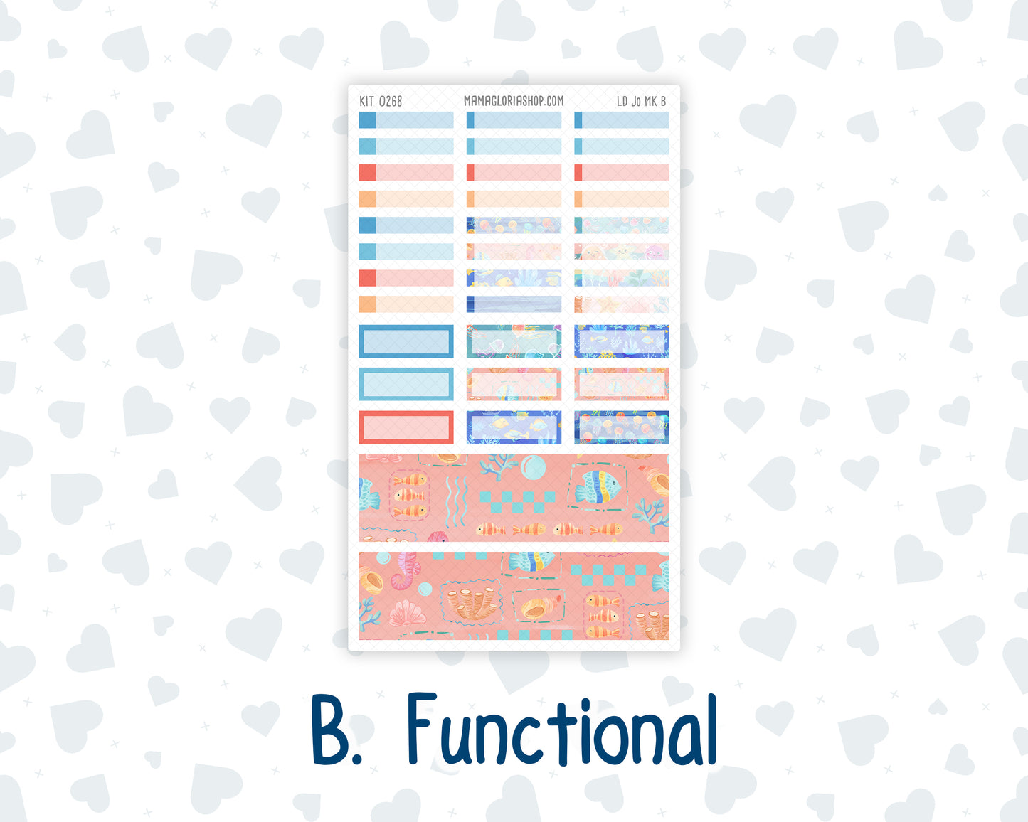 Kit 0268 - Laurel Denise The Jo Planner - Monthly Kit - June - Sea Sweeties