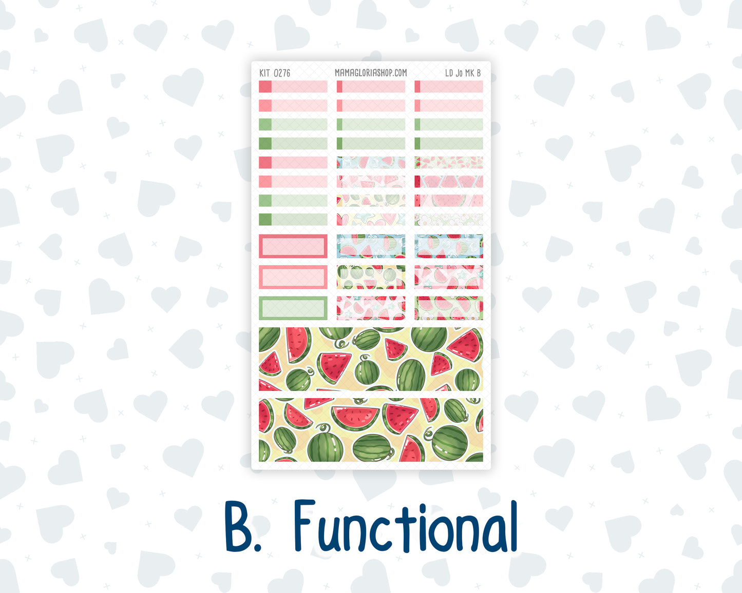 Kit 0276 - Laurel Denise The Jo Planner - Monthly Kit - July - Melon Crush