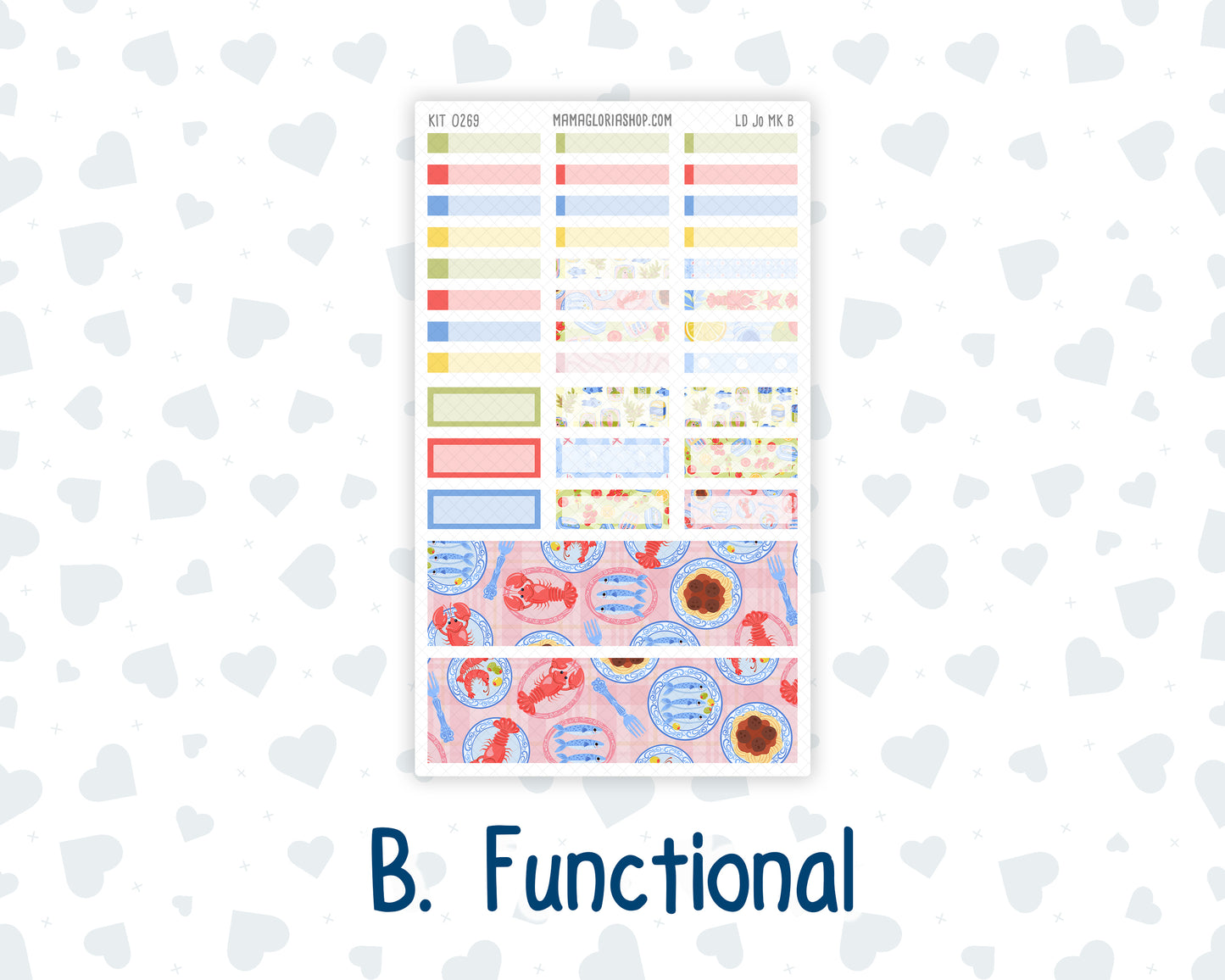Kit 0269 - Laurel Denise The Jo Planner - Monthly Kit - June - Dolce Mare
