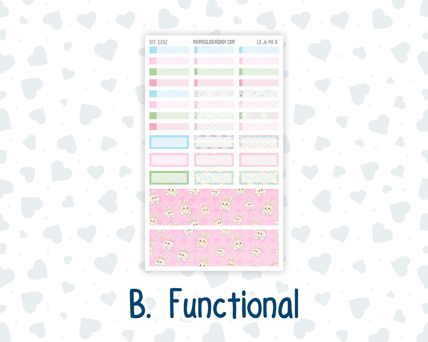Kit 0262 - Laurel Denise The Jo Planner - Monthly Kit - April - Spring Puffs