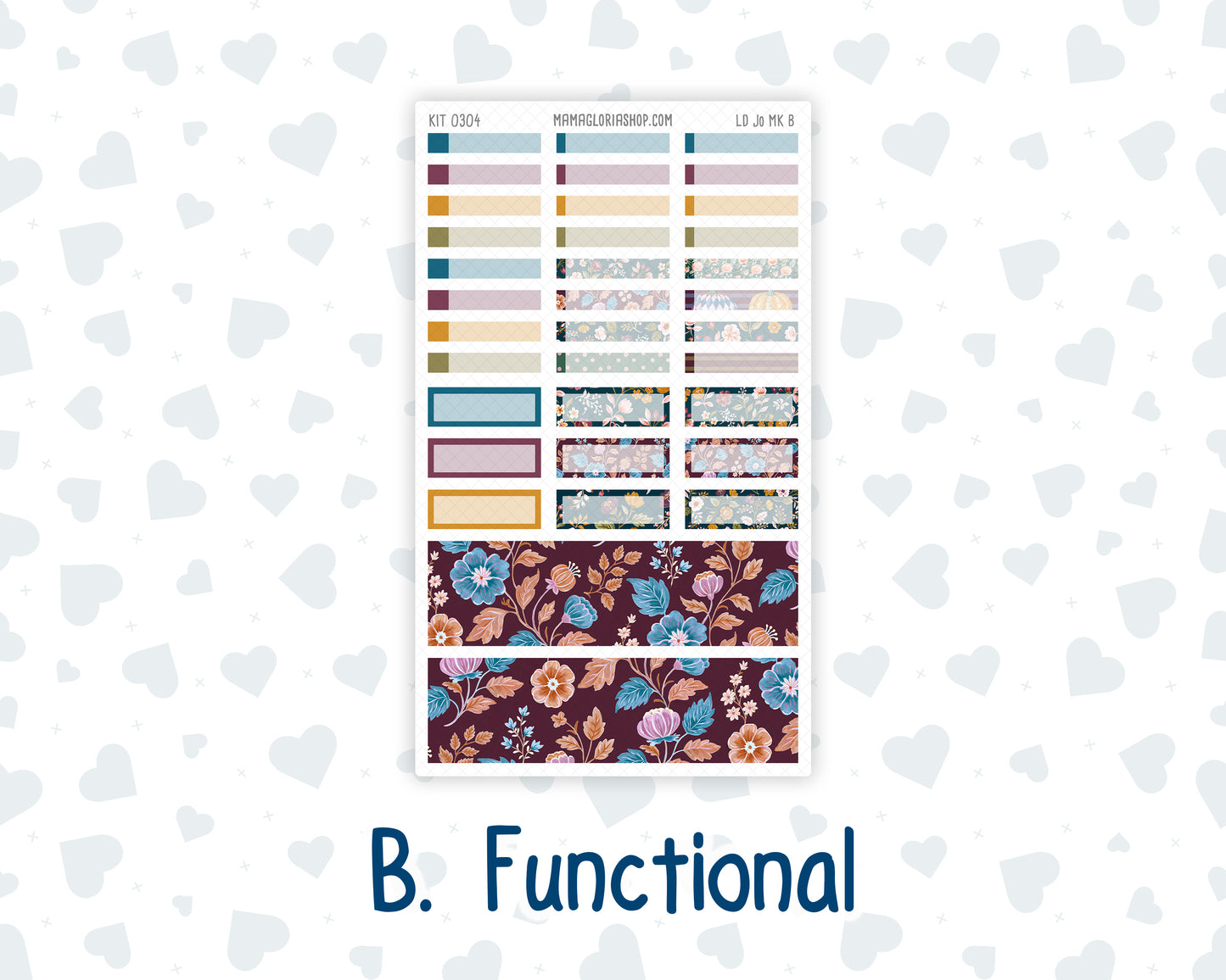 Kit 0304 - Laurel Denise The Jo Planner - Monthly Kit - November - Autumn In Bloom