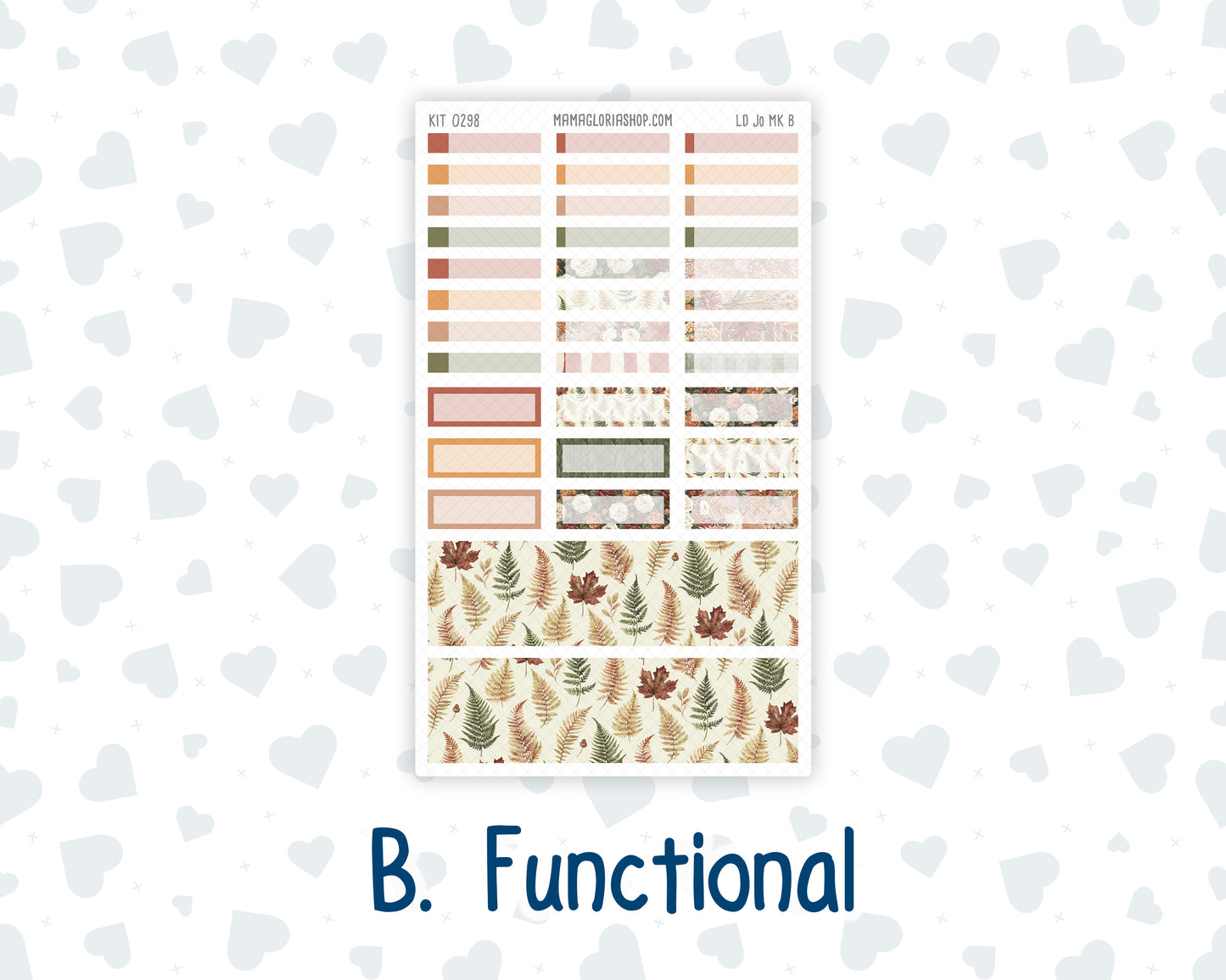 Kit 0298 - Laurel Denise The Jo Planner - Monthly Kit - October - Velvet Bloom