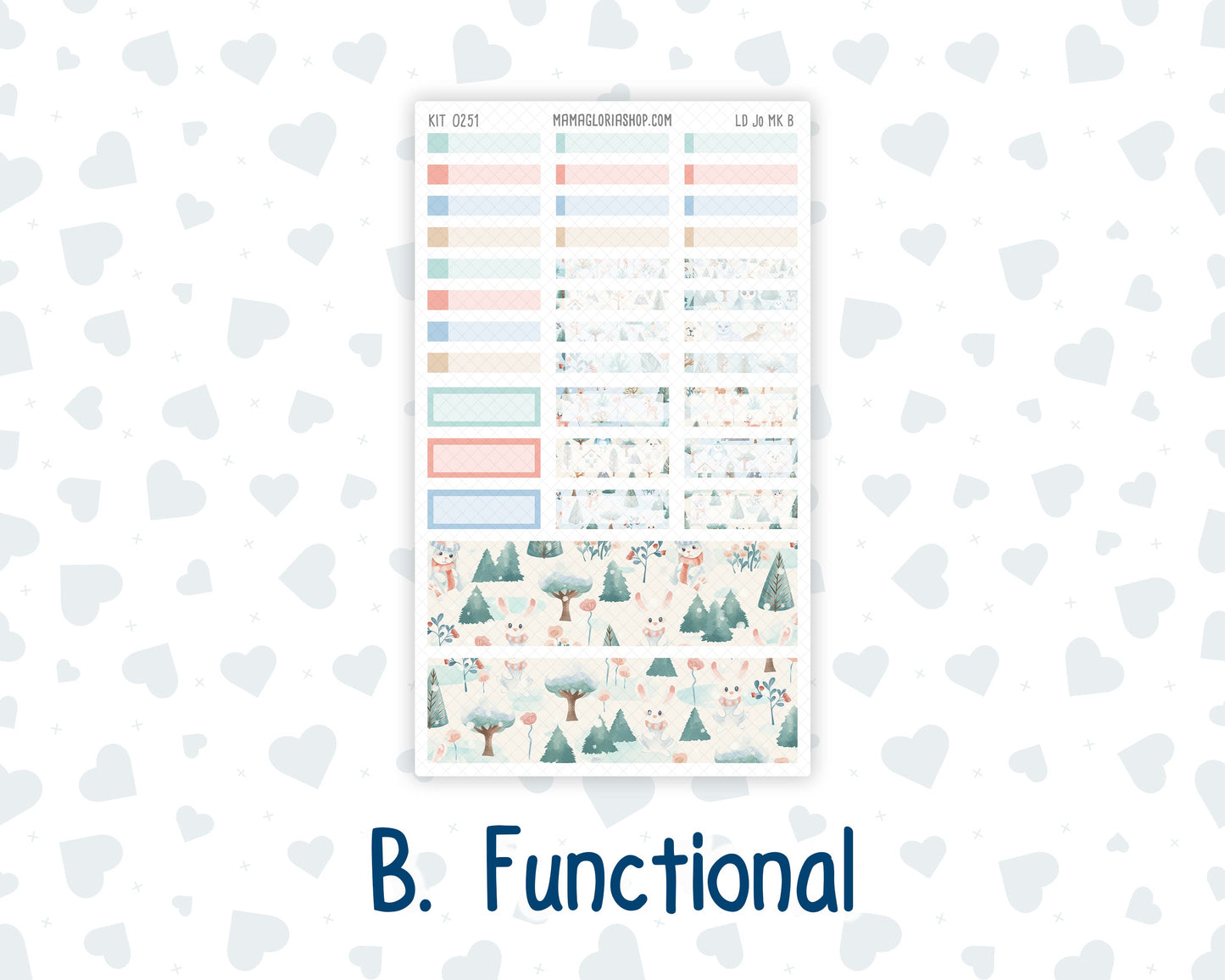 Kit 0251 - Laurel Denise The Jo Planner - Monthly Kit - January - Pine & Paws