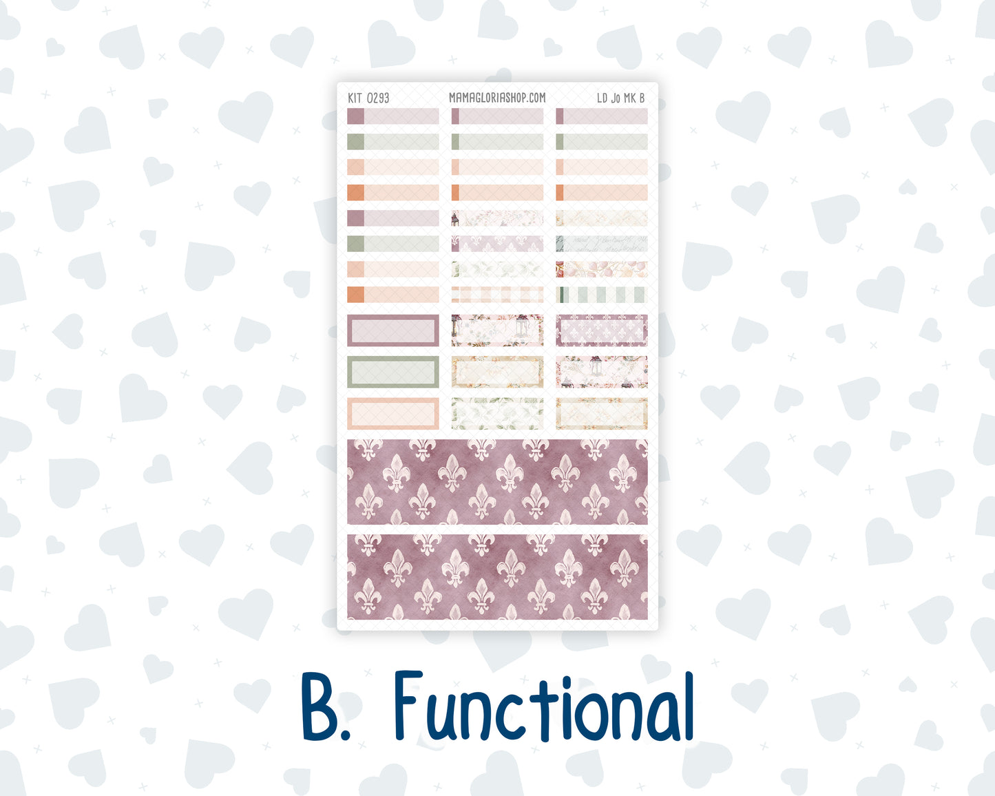 Kit 0293 - Laurel Denise The Jo Planner - Monthly Kit - September - Fleur de Provence