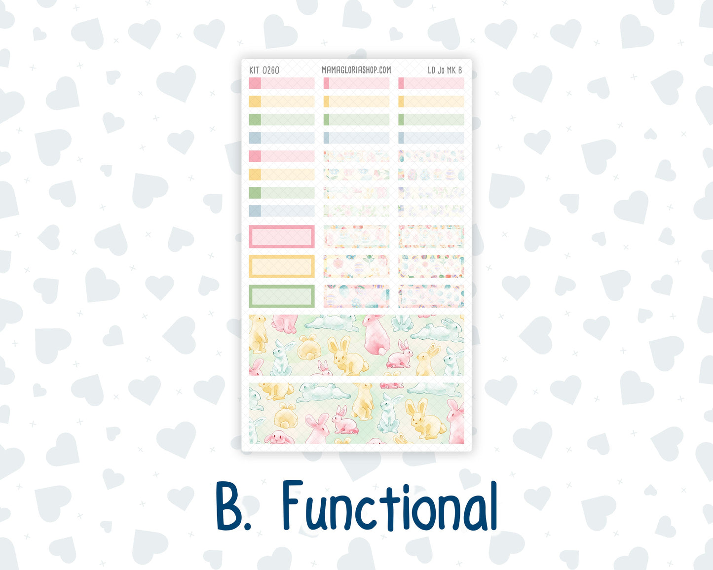 Kit 0260 - Laurel Denise The Jo Planner - Monthly Kit - April - Pastel Egg Hunt