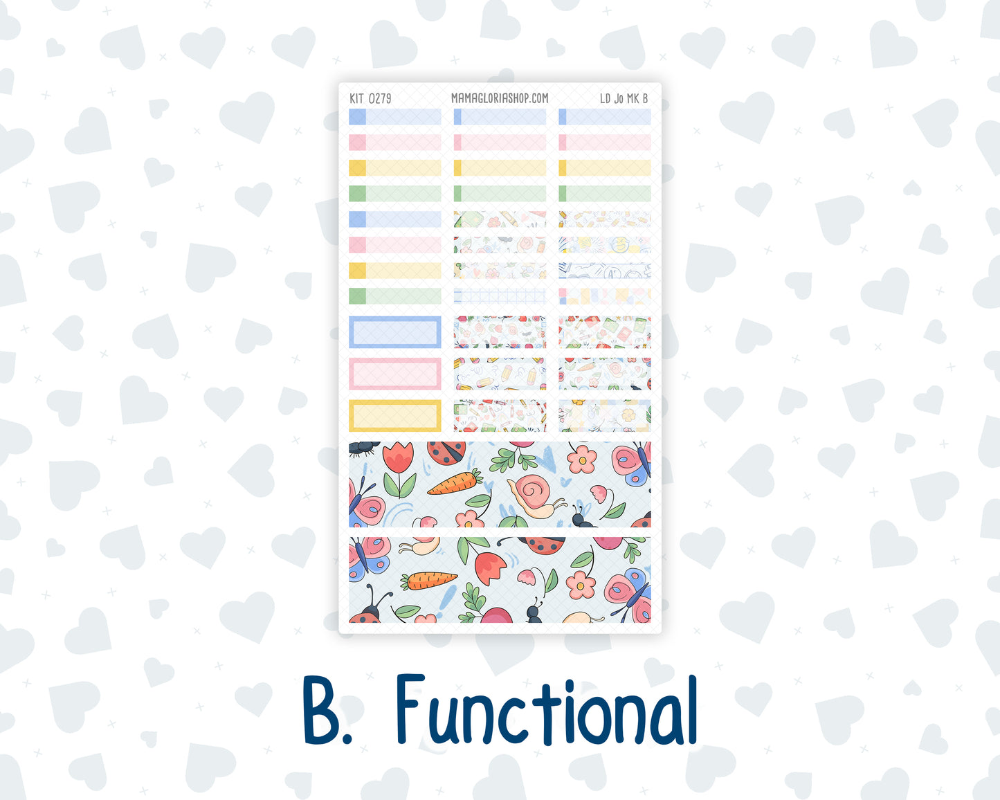 Kit 0279 - Laurel Denise The Jo Planner - Monthly Kit - August - Not Ready For School