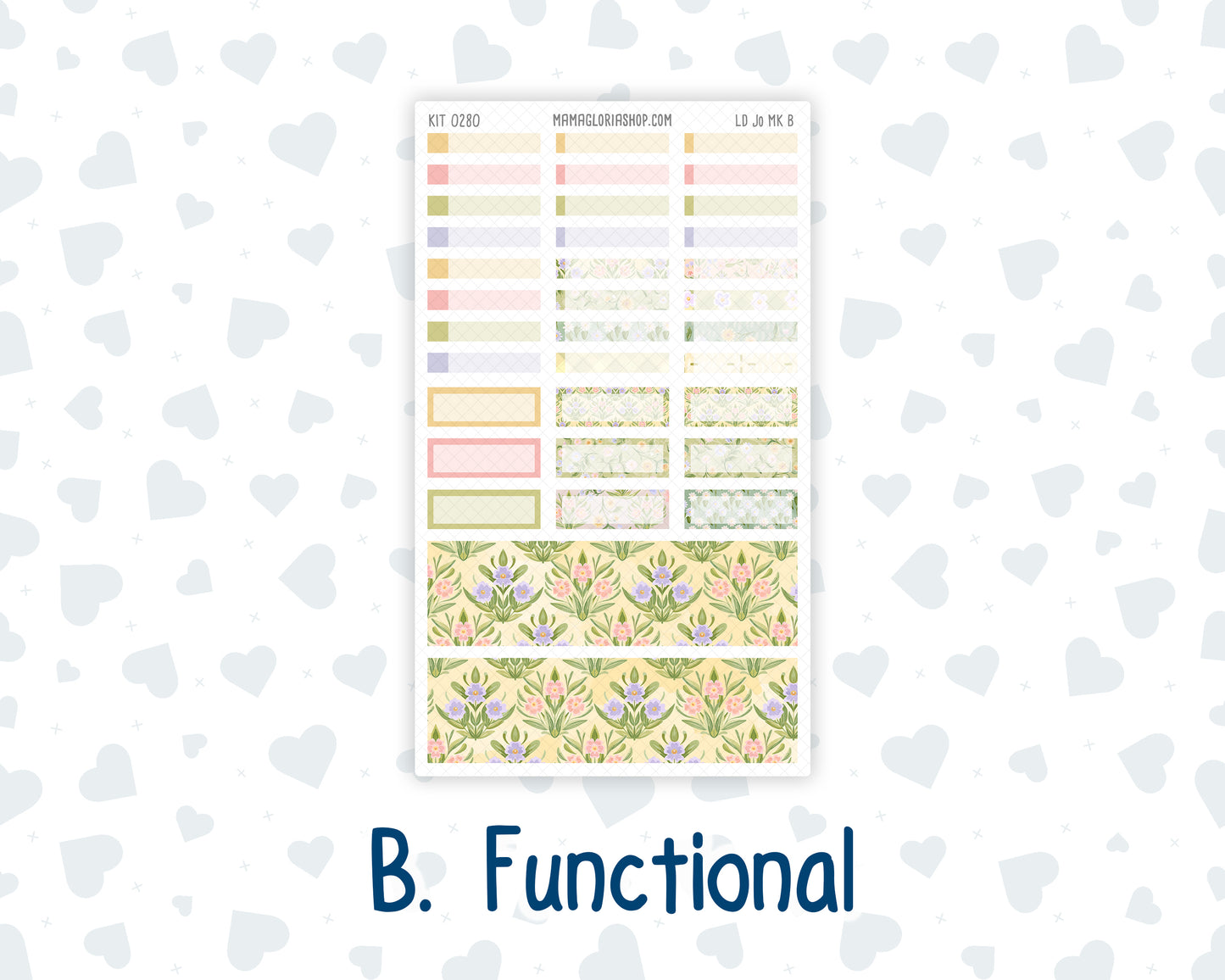Kit 0280 - Laurel Denise The Jo Planner - Monthly Kit - Half Past Six In August