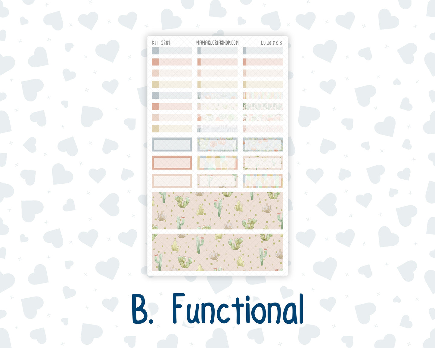 Kit 0261 - Laurel Denise The Jo Planner - Monthly Kit - April - Llama Spring