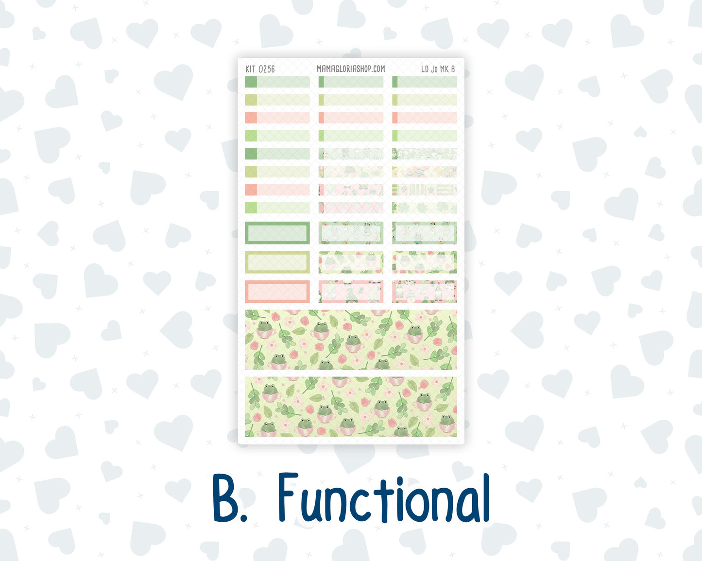 Kit 0256 - Laurel Denise The Jo Planner - Monthly Kit - March - Froggy Luck