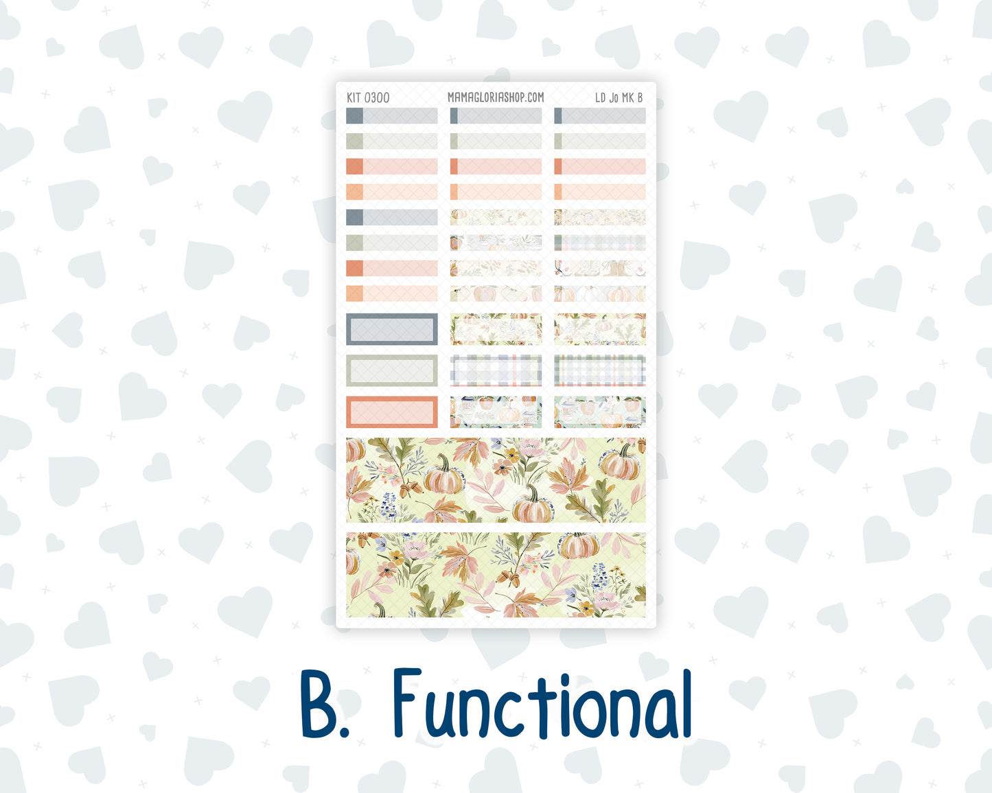 Kit 0300 - Laurel Denise The Jo Planner - Monthly Kit - October - Autumn Stroll