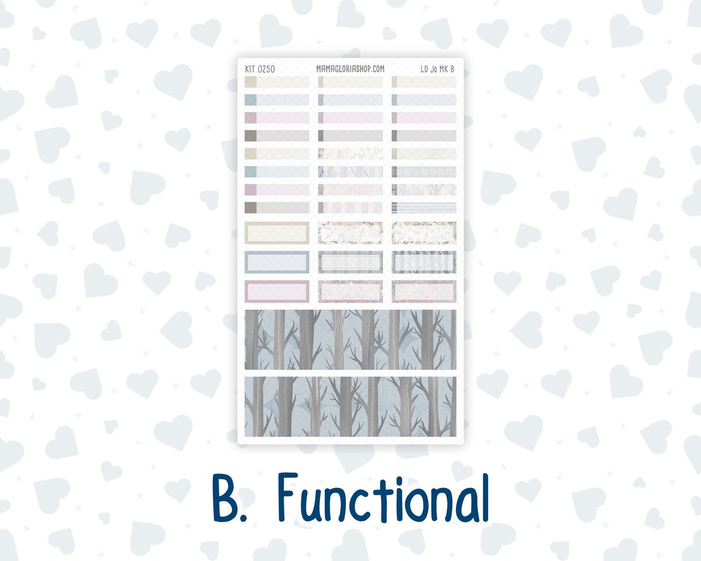 Kit 0250 - Laurel Denise The Jo Planner - Monthly Kit - Quiet January