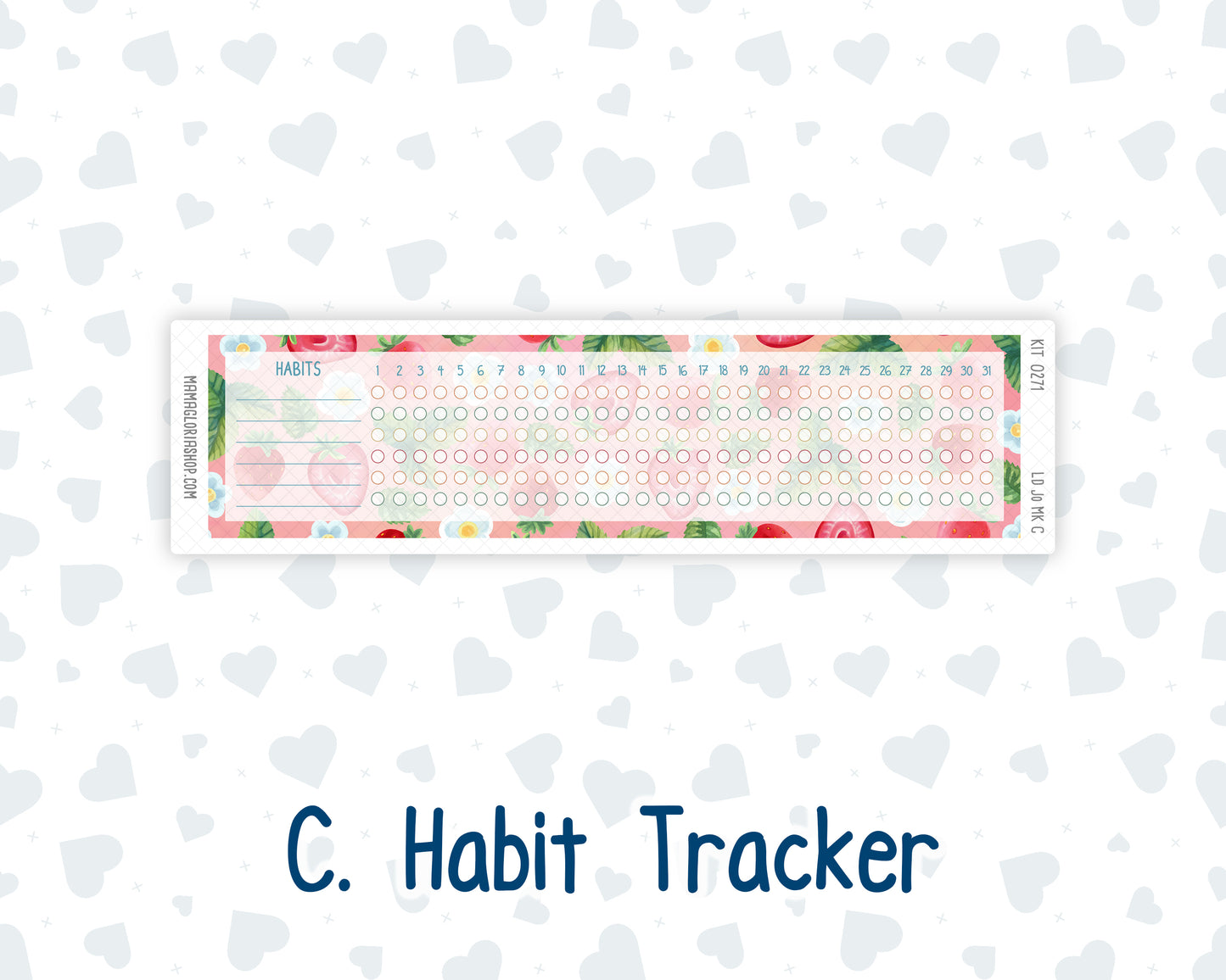Kit 0271 - Laurel Denise The Jo Planner - Monthly Kit - June - Strawberry Shore