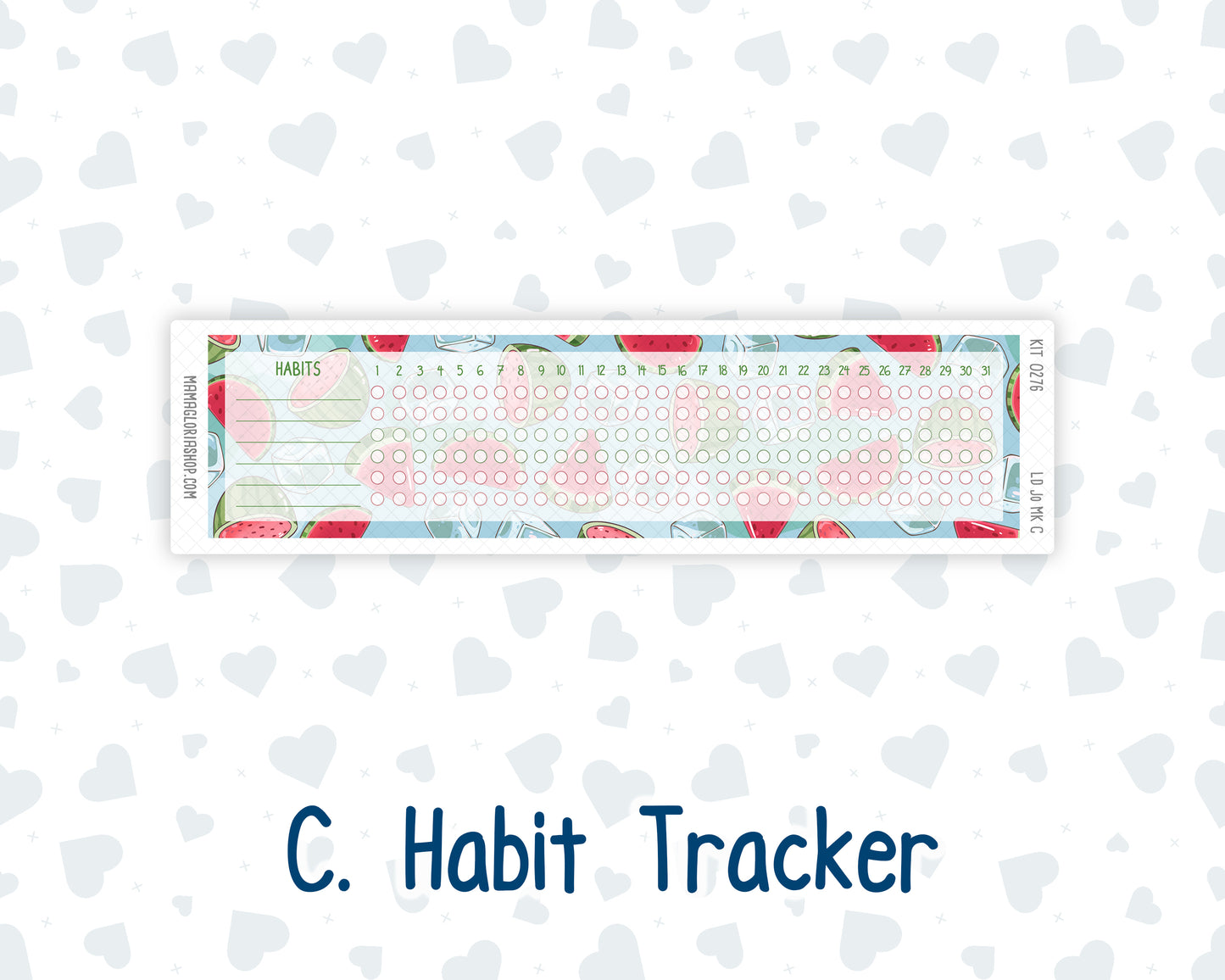 Kit 0276 - Laurel Denise The Jo Planner - Monthly Kit - July - Melon Crush