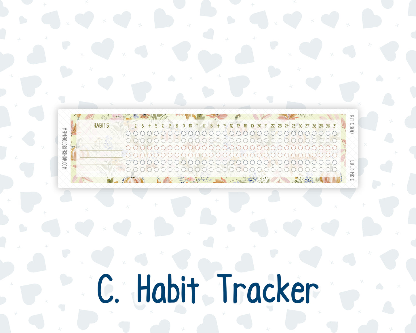 Kit 0300 - Laurel Denise The Jo Planner - Monthly Kit - October - Autumn Stroll