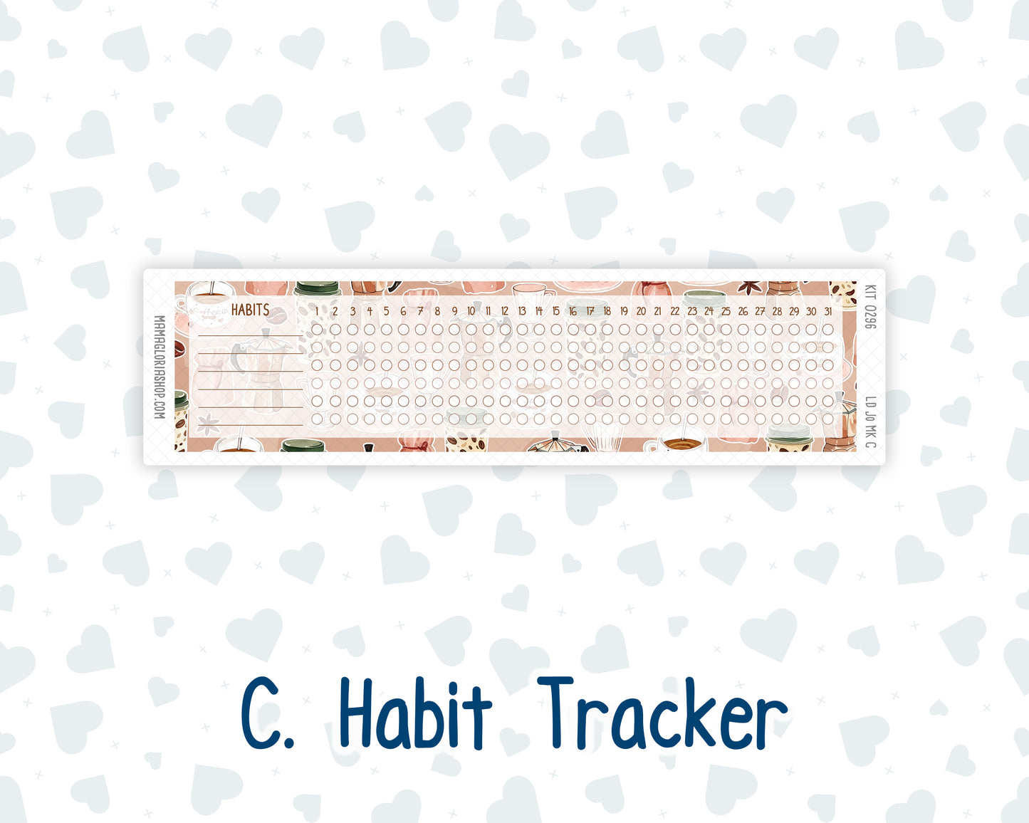 Kit 0296 - Laurel Denise The Jo Planner - Monthly Kit - September - Coffee Break