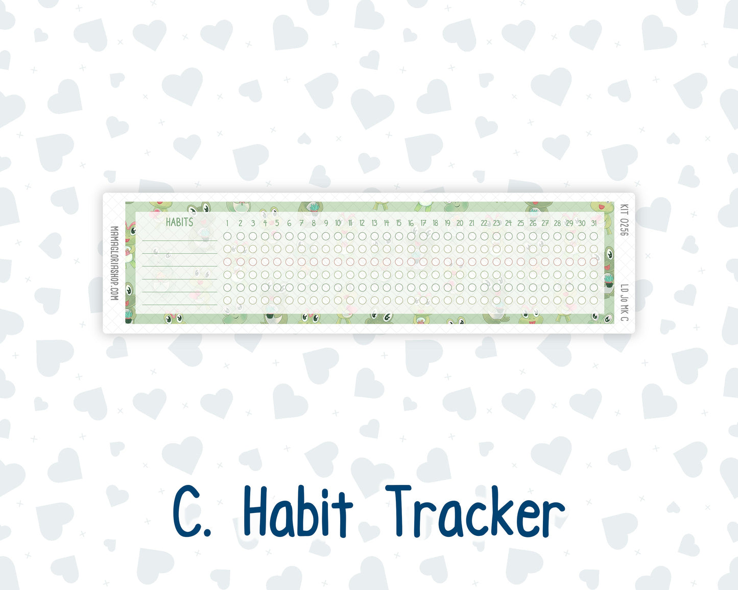Kit 0256 - Laurel Denise The Jo Planner - Monthly Kit - March - Froggy Luck