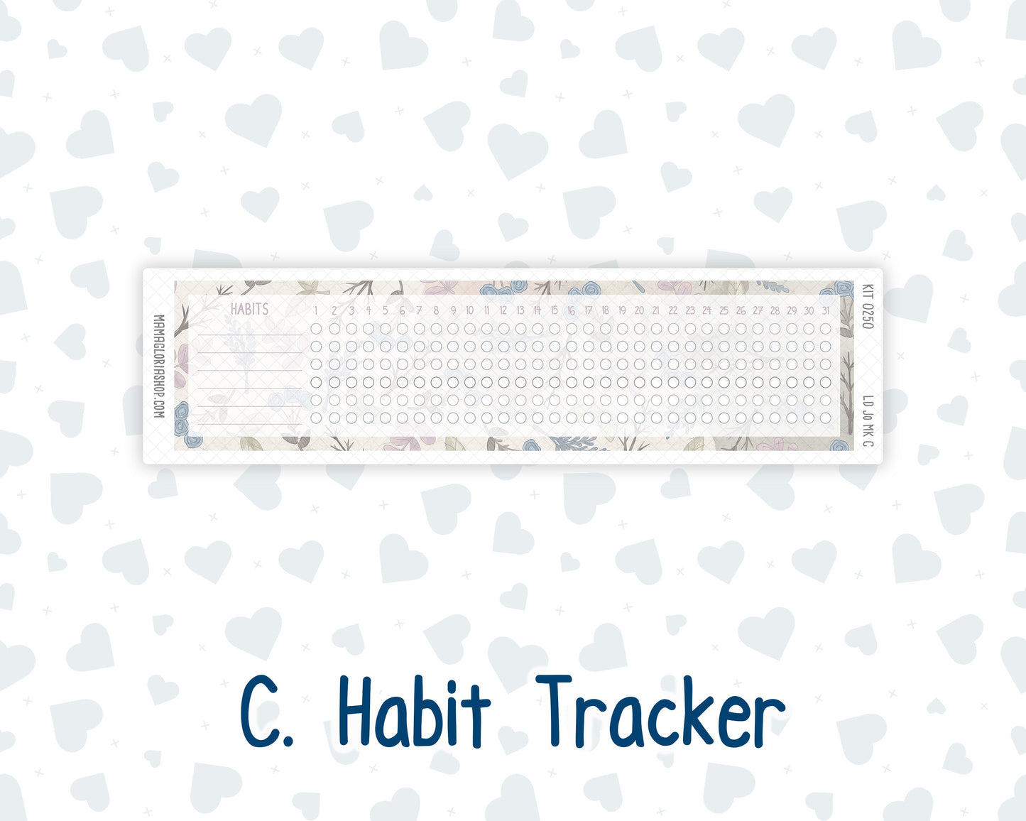 Kit 0250 - Laurel Denise The Jo Planner - Monthly Kit - Quiet January